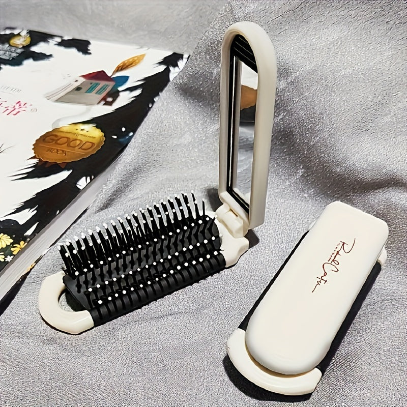 Peigne pliable avec miroir
